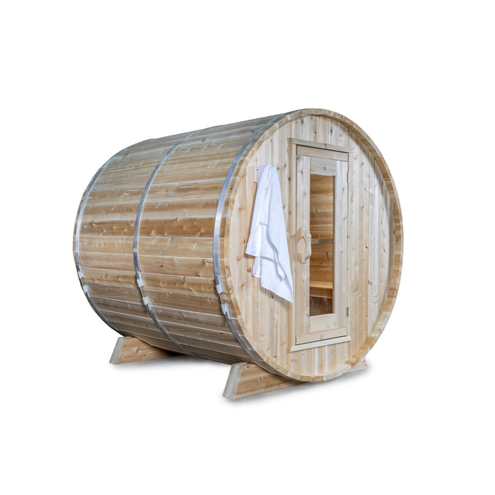 Dundalk CT Harmony 4 Person Barrel Sauna | CTC22W