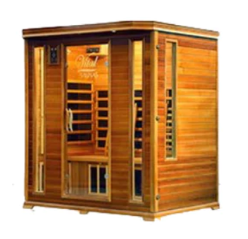 Vital Saunas | Elite 5-Person Full Spectrum Sauna - Red Cedar