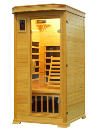 Vital Saunas | Premier 1-Person Sauna - Hemlock
