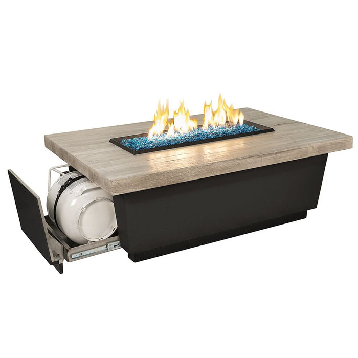 American Fyre Designs Contempo LP Select Reclaimed Wood Fire Table