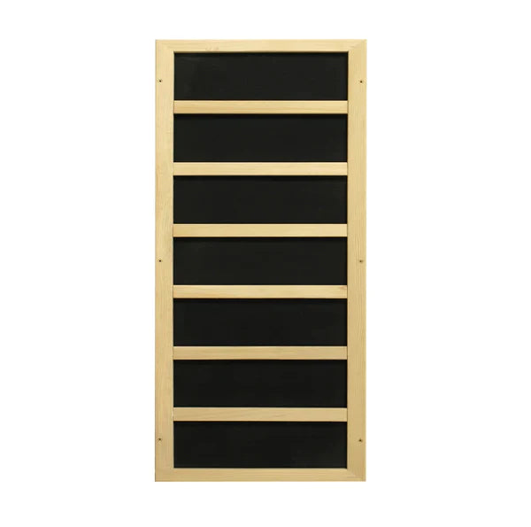 Golden Designs | 1-2-Person Full Spectrum PureTech™ Near Zero EMF FAR Infrared Sauna with Himalayan Salt Bar (Canadian Hemlock)