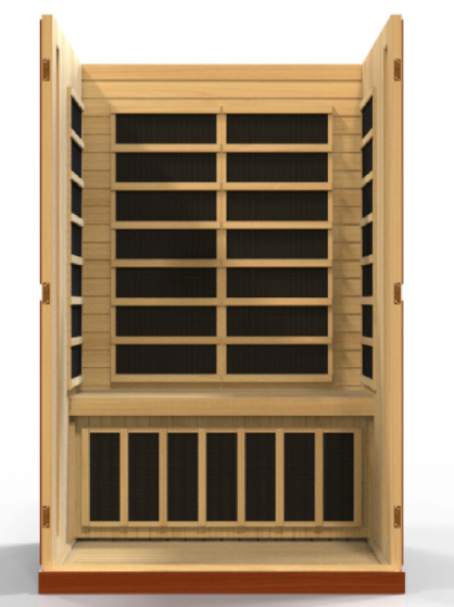 Dynamic | Vittoria 2-person Low EMF (Under 8MG) FAR Infrared Sauna (Canadian Hemlock)