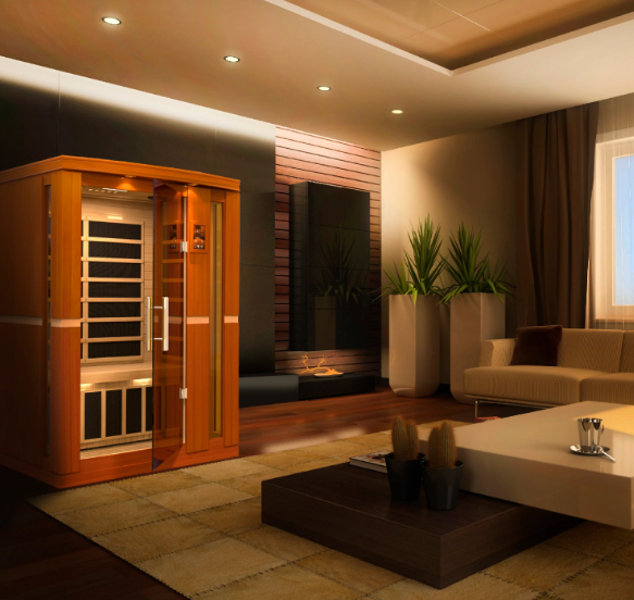 Dynamic | Vittoria 2-person Low EMF (Under 8MG) FAR Infrared Sauna (Canadian Hemlock)