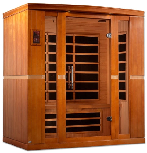 Dynamic | Bergamo 4-person Low EMF (Under 8MG) FAR Infrared Sauna (Canadian Hemlock)