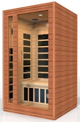 Dynamic | Cordoba 2-person Low EMF (Under 8MG) FAR Infrared Sauna (Canadian Hemlock)