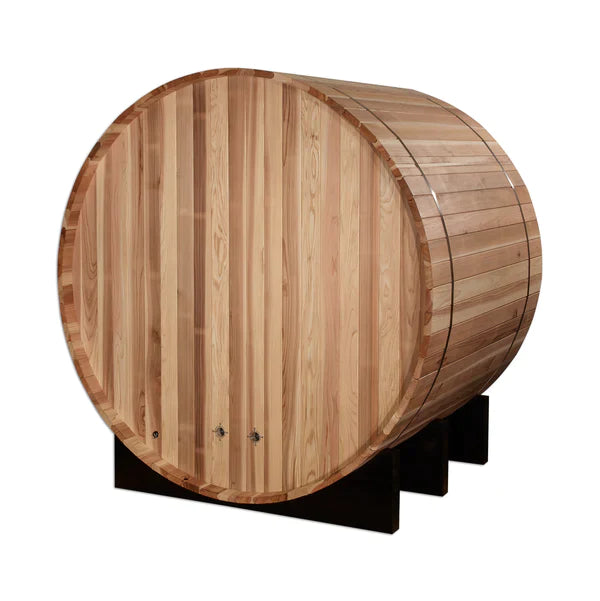 Golden Designs | St. Moritz 2 Person Barrel Traditional Steam Sauna -  Pacific Cedar
