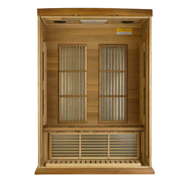 Maxxus 2-Person Near Zero EMF (Under 2MG) FAR Infrared Sauna (Canadian Red Cedar)