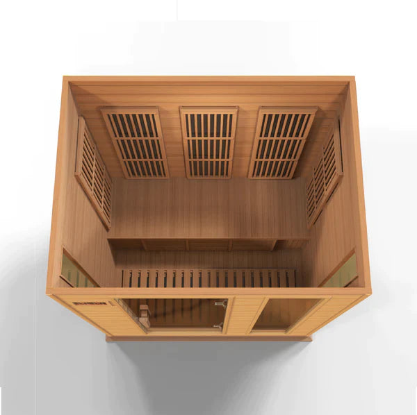 Maxxus 3-Person Near Zero EMF (Under 2MG) FAR Infrared Sauna (Canadian Red Cedar)