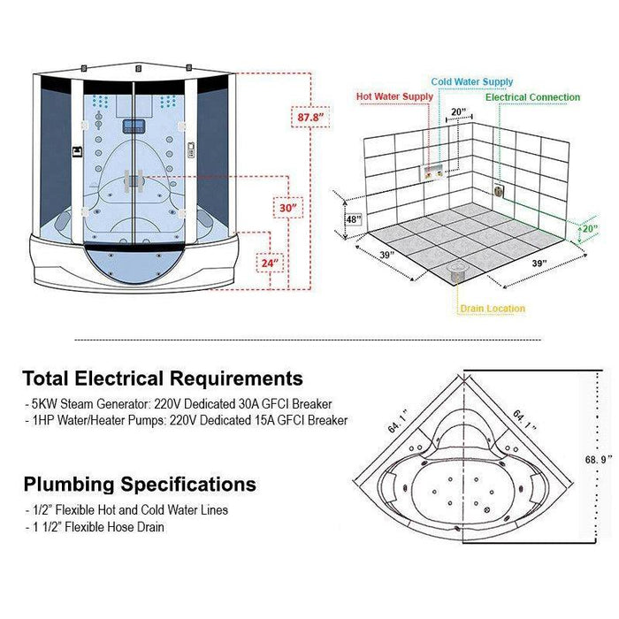 The Superior Steam Shower | Maya Bath