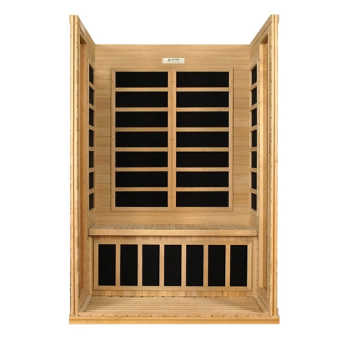 Dynamic | Versailles 2-person Low EMF (Under 8MG) FAR Infrared Sauna (Canadian Hemlock)