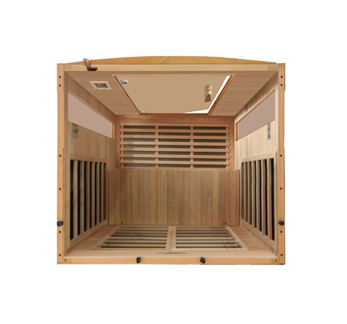 Dynamic | Versailles 2-person Low EMF (Under 8MG) FAR Infrared Sauna (Canadian Hemlock)